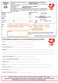 Capture bulletin d adhesion a la cgt